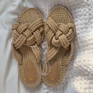 H&M rope sandals, size US 10/ EUR 42. NWOT